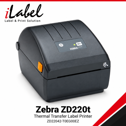 Zebra ZD220T Desktop Thermal Transfer Label Printer – 203 dpi